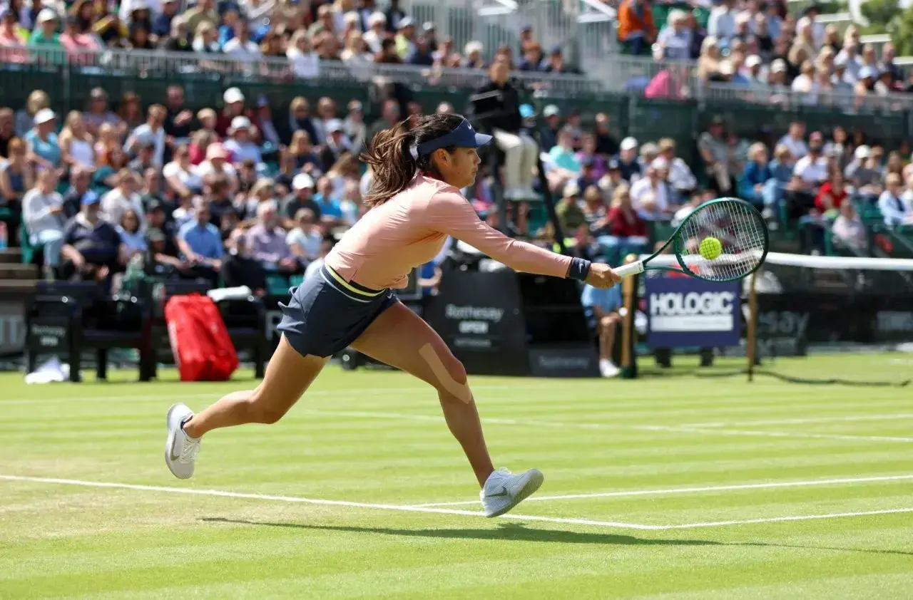 British tennis player Emma Raducanu Rothesay Open Semifinal in Nottingham